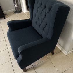 Blue   Accent Chair . Used In Good Condition . 