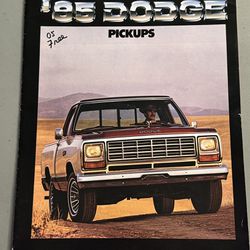 Original 1985 Sales Brochure. 