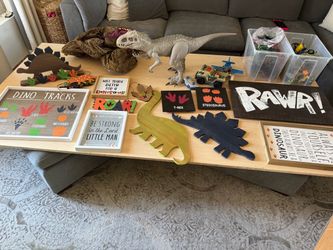 Dinosaur Room Decor and Random Toys
