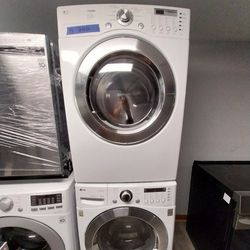 LG Front Load Electric Washer And Dryer Set 