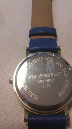 Accutime watch corp stainless steel online caseback