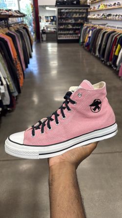 Pre loved Stussy Converse pink Sz12