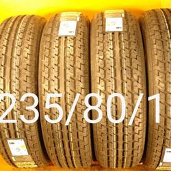 235/80/16 For Sale 4 New Tires ST Trailer We Service Motorcycle Tires