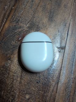Google Pixel Buds Charging Case Only (No Earbuds) – White Exterior, Black Inside.