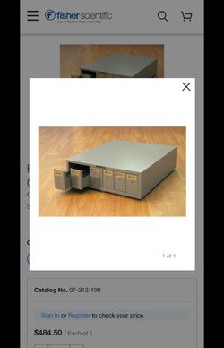 Microscope slide cabinet