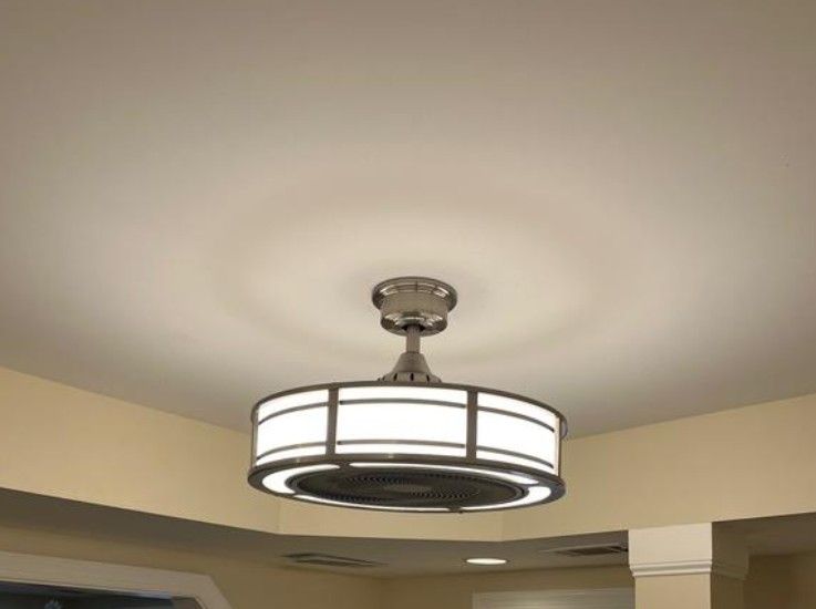 Luxury Brette III Ceiling Fan LED, Remote, Nickel