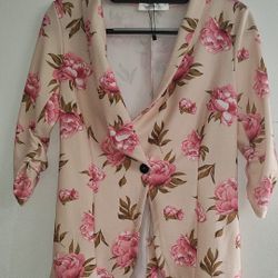 Floral blazer jacket
