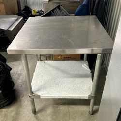 Heavy Duty Metal Table (Stainless Steel) Commercial Kitchen Quality - 20” x 20” x 35”