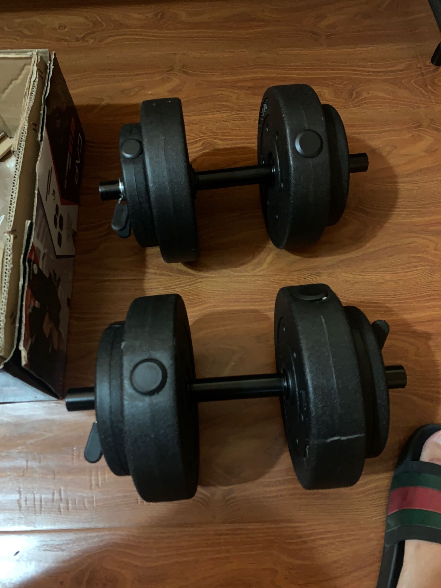 Weight set 40 Ibs dumbbell adjustable