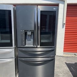 LG French Door Refrigerator Black Stainless Steel