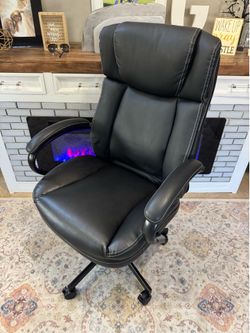 Black High Back Big and Tall Executive Office Chair