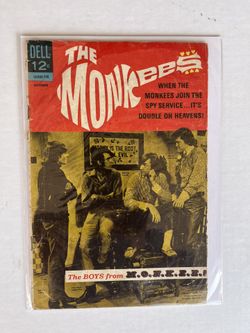 Rare Vintage The Monkees #5, October 1967, Dell Comics, Photo Cover.