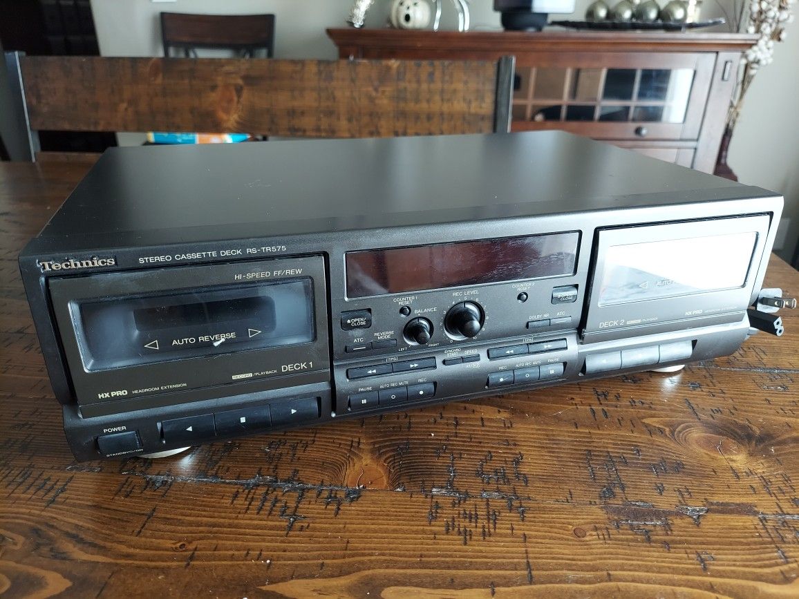 Technics RS-TR575 HX-PRO Twin Record Dual Cassette Tape Deck