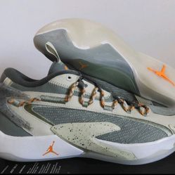 Nike Air Jordan Luka 2 S Olive Aura Green-Vivid Orange Sz 13m 