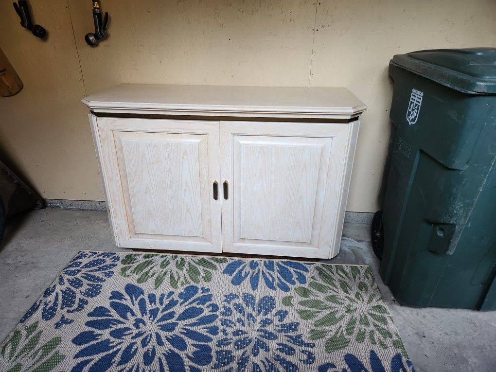 Solid Cabinet - Great Storage!