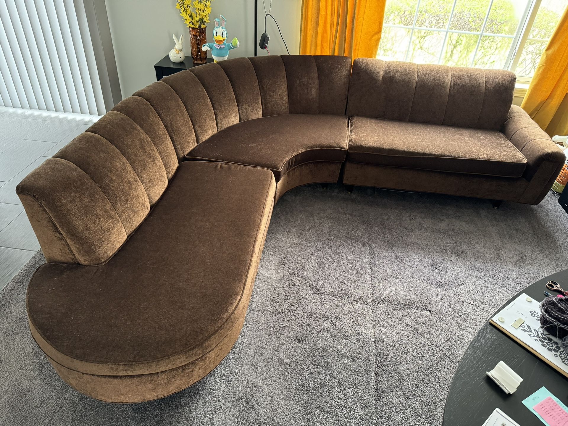 Sofa Curved Corner 3 Piece