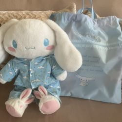 Build A Bear Cinnamoroll Cinnamonroll With Bag Backpack Drawstring Carrier