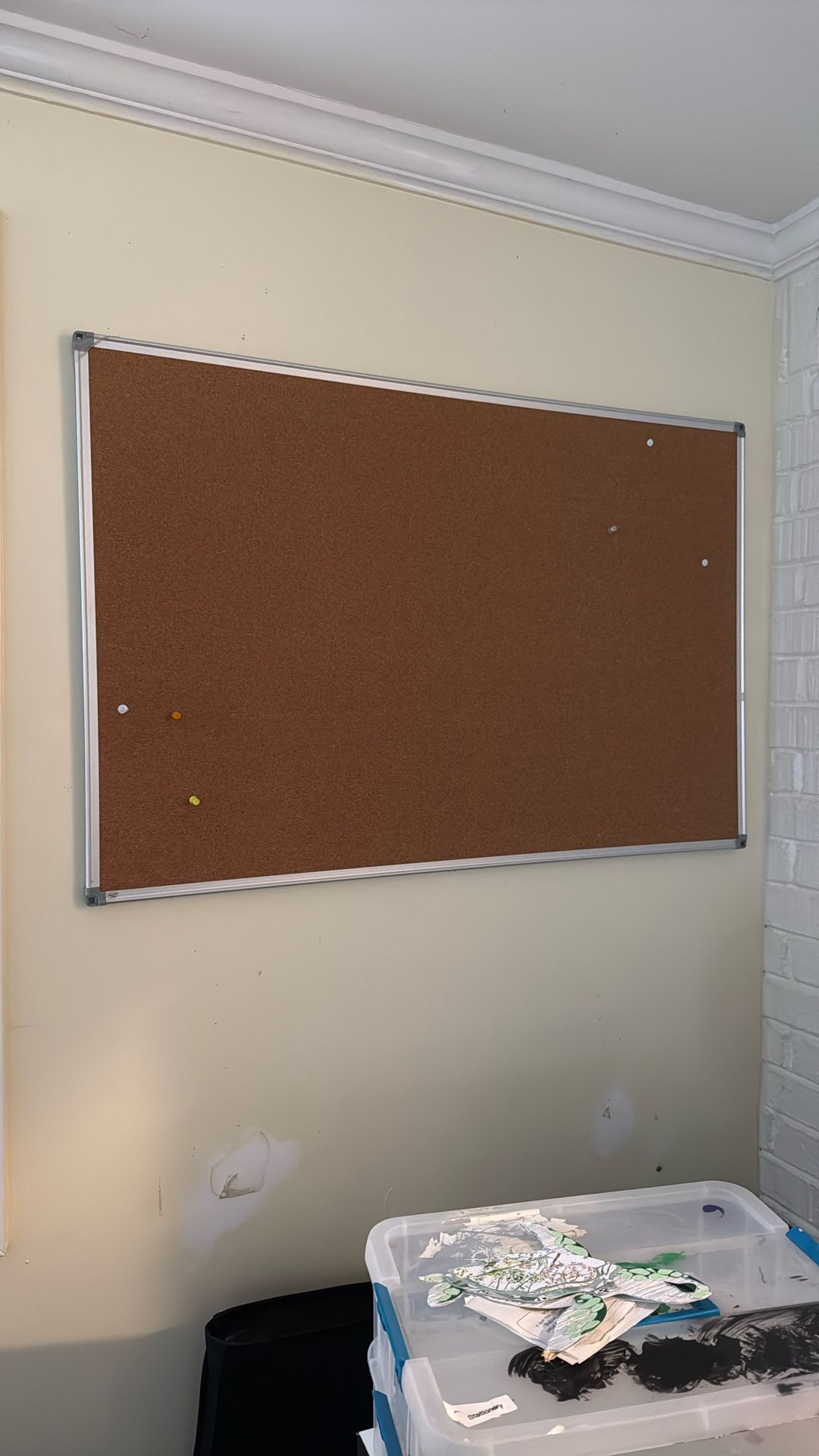 Cork Board with Metal Frame – Wall Mounted – 48” x 24”