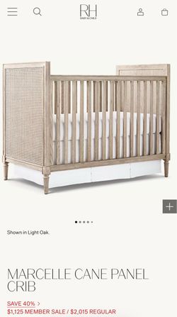 RH MARCELLE CANE PANEL CRIB