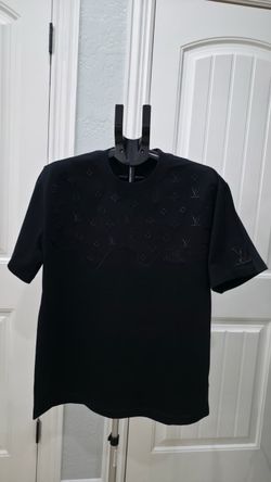 Louis Vuitton Black Monogram Embossed T-Shirt