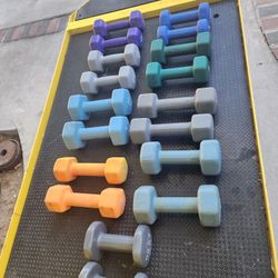 9 Dumbbell Sets "Flamingo And Pecos Area " $95 For All