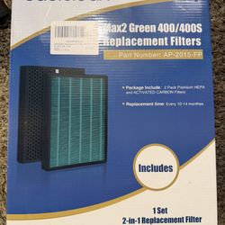 Brand New Max2 Green Replacement Filters for Coway Airmega 400/400S (Set)