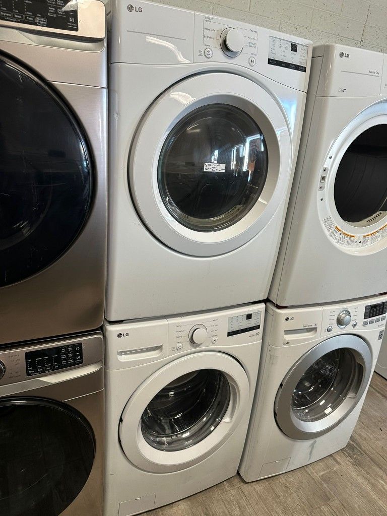 LG Frontload washer and dryer set electric with warranty