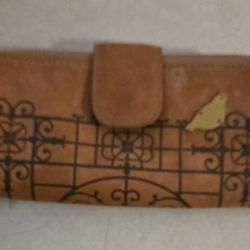 Vintage Leather Fossil Wallet 