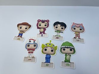 BTS x Toy Story Funko-Style Vinyl Sticker Set (Complete 7-Piece Set)