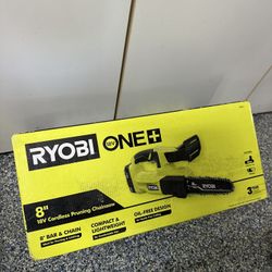 RYOBI Ryobi ONE+ 18V 8 in. Cordless Battery Pruning Chainsaw 