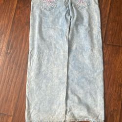 Jeans/Ribbon On Pocket Size 28
