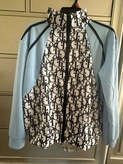 D Oblique Track Jacket Light Blue Size medium to Large