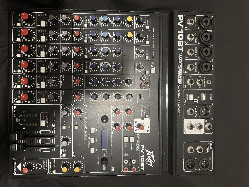 Peavey PV 10 AT 10 Channel Compact Mixer with Bluetooth and Antares Auto-Tune
