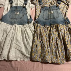 Girls Clothing Vintage Overall  Dresses 4/5  