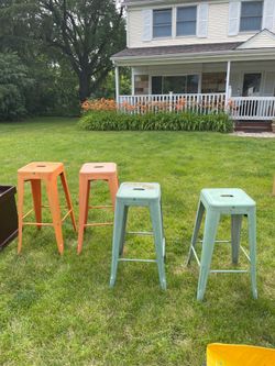 Metal bar stools