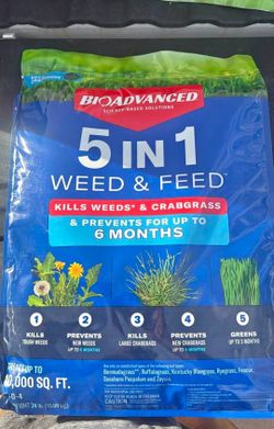 5 in 1 weed & feed bioadvanced 24 lbs