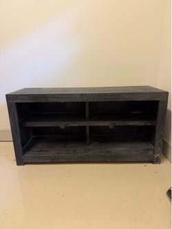 Wooden shoe rack or storage shelf