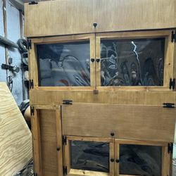 Cabinet Style Reptile Enclosure With Storage