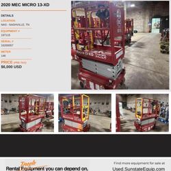 13’ Micro Scissor Lift 