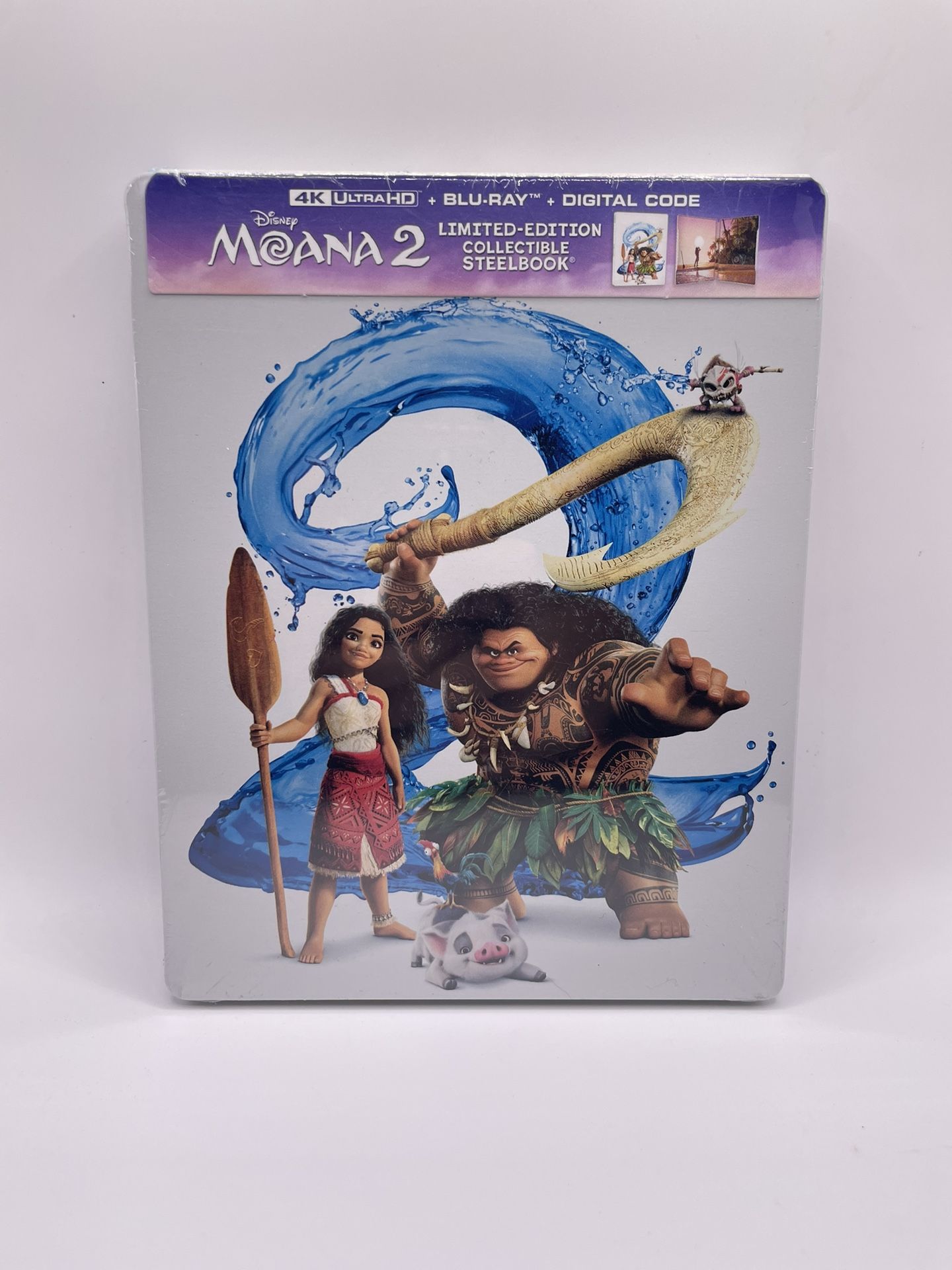 Moana 2 (Steelbook) [New 4K UHD Blu-ray] With Blu-Ray, 4K Mastering, Steelbook