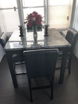 Black and white table