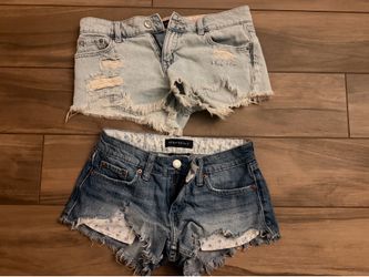 Aeropostale shorty shorts x2 vintage low rise shorty worn once