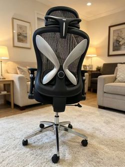 Limited-time deal: amseatec Ergonomic Mesh Office Chair,Home Desk Chair with 5D Flip-Up Arms, Adjustable 3D Lumbar Support,2D Heatrest,4-Position Recl