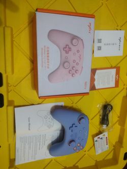 Wireless Controller, Pink And Blue, New