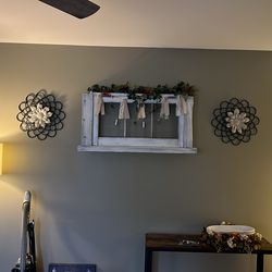 rustic white window