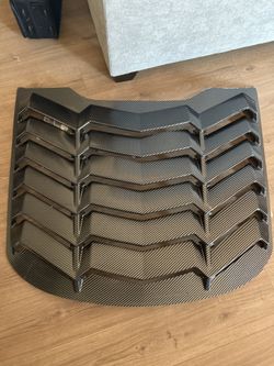 15-23 Mustang Window Louver Carbon Fiber 
