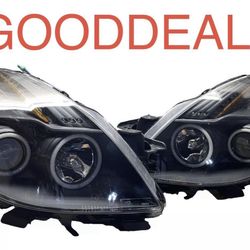 Oh11 Fit 2008 2009 Nissan Altima 2Dr Coupe LED Halo Projector Headlight Pair Lights Lamp