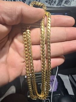 18k Franco gold chain