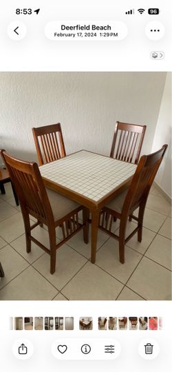 Handmade Wooden Pub Table (NO CHAIRS)