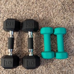 10 Lbs And 5 Lbs Dumbbells